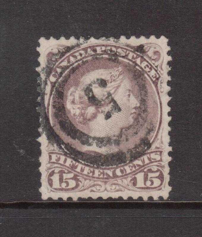 Canada #29c XF Used With Ideal 2 Ring 5 Cancel