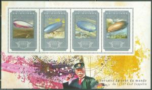 GUINEA 2014 85th  ANNIVERSARY OF GRAF ZEPPELIN ROUND THE WORLD FLT  SHT  MINT NH