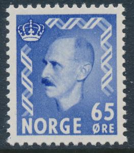 Norway Scott 349 (Facit 434), 65ø ultra Haakon, VF Mint NH