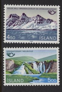 Iceland  #571-572 1983  MNH Nordic Cooperation