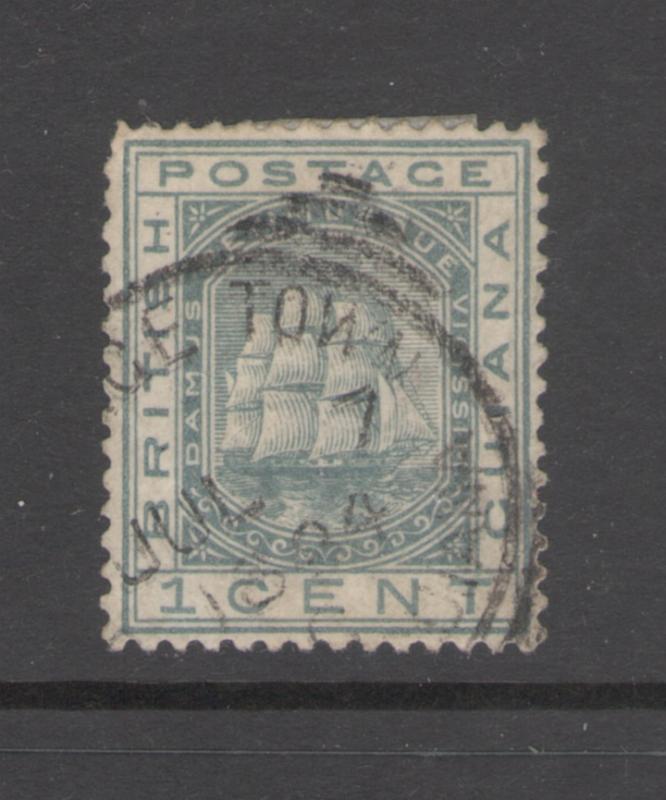 British Guiana 1876 Seal of the Colony 1c Scott # 72 Used