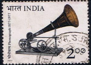 India. FU.1977. Centenary of the phonograph.SC 764