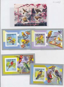 Thailand Tchad Togo Tokelau Turks BIRDS MNH MH Used (50+) (PK706