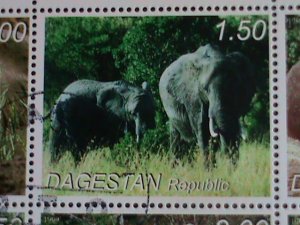 Tajikistan  Stamp:2010-Beautiful Elephants CTO Stamp sheet