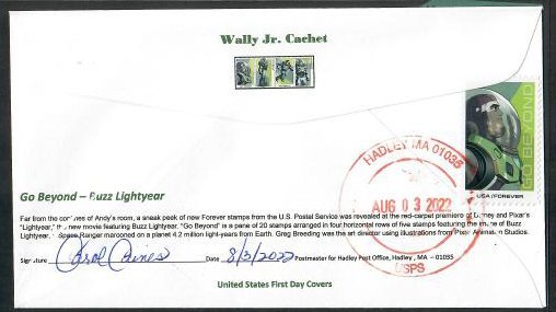 5709 - Buzz Lightyear - FDC - Wally Jr Cachet - DCP