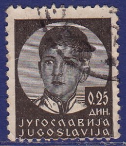 Yugoslavia - 1935 - Scott #116 - used - King Peter II