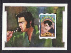 Gambia-Sc#1191-unused NH sheet-Elvis Presley-History of the