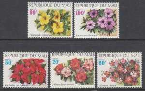 Mali 162-166 Flowers MNH VF