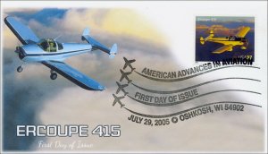 AO-3920-2, 2005, American Advances in Aviation, Ercoupe 415, BW Pictorial, Add