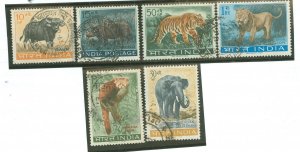 India #361A-366 Used Single (Complete Set) (Wildlife)