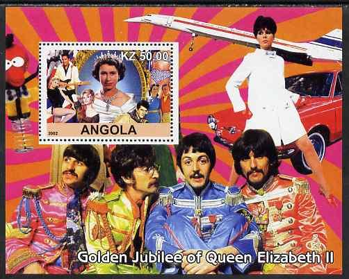 Angola 2002 Golden Jubilee of Queen Elizabeth II #1 perf ...