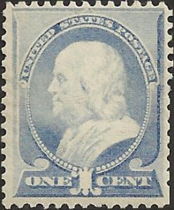 # 212 Ultramarine Mint Never Hinged Ben Franklin