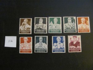 Germany  1934 MNH  SC B59-67  XF 550 EUROS (112)