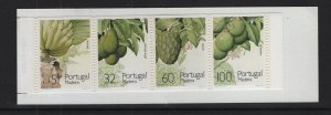 Portugal Madeira    #139-142b  MNH   1990  fruits and plants  booklet