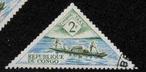 Congo Republic J36 - Cto - 2fr Canoe (1961) +