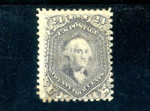 USAstamps Unused FVF US Serie of 1861 Washington Scott 78 OG MH Tear 