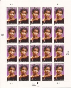 US Stamp - 2005 Black Heritage Marian Anderson - 20 Stamp Sheet #3896