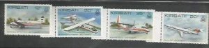 KIRIBATI - 1982 - Civil Aviation - Perf 4v Set - Mint Never Hinged