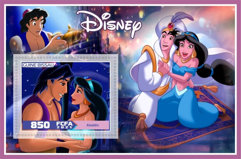 Stamps.Cartoons,Disney. 2021 year 6 sheets perforated MNH**