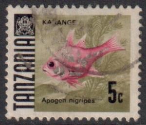 Tanzania Scott 19 - SG142, 1967 Fish 5c used