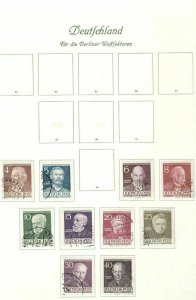 GERMANY BERLIN ISSUES ON FOUR PAGES CAT £250+   .REF 188