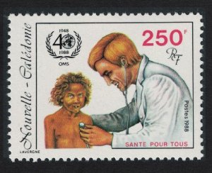 New Caledonia 40th Anniversary of WHO 1988 MNH SG#851