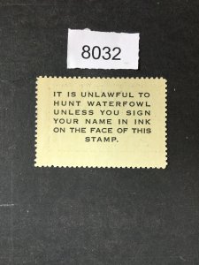 MOMEN: US STAMPS # RW13 MINT OG NH XF CHOICE LOT #B 8032