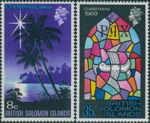 Solomon Islands 1969 SG189-190 Christmas set MNH