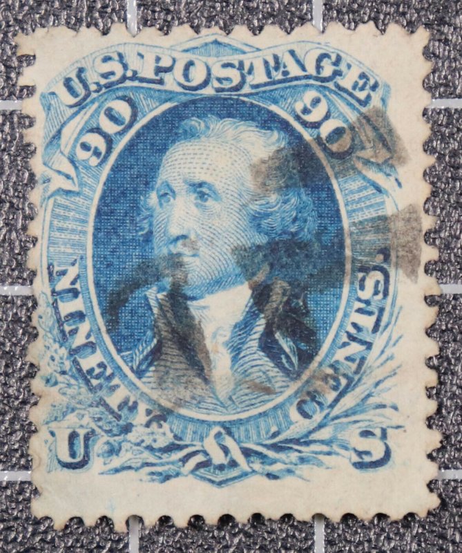 Scott 72 - 90 Cents Washington - Used - Nice Stamp - SCV - $600.00