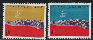 Liechtenstein 324-25 MNH 1958 set (an4590)