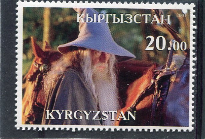 Kyrgyzstan 2001 LORD OF THE RINGS Single Perforated Mint (NH)