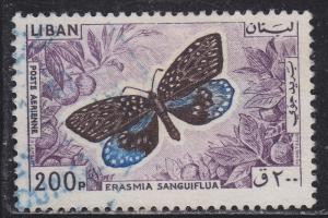 Lebanon C434 Erasmia Sanguiflua 1965