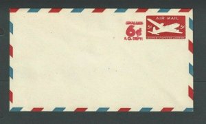 UC22 Mint Entire 6c On 5c Skymaster Revalued Size 13