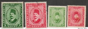 Egypt M12 Minged, M13 Mint no gum, M14-M15 Mint hinged