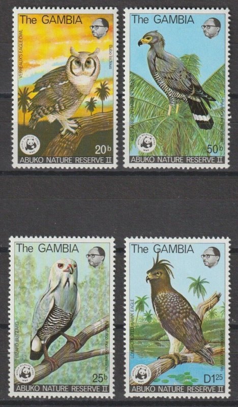 GAMBIA 1978 WWF SG 400/3 MNH Cat £48