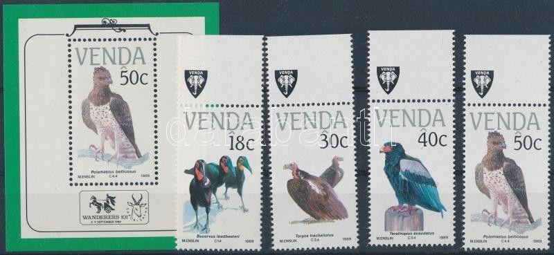 South Africa-Venda stamp Birds corner set + block MNH 1989 Mi 191-194+5 WS167926