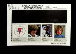 Falkland Islands, Dependencies 1982 SG 108 - 111 ** MNH QEII (002679)