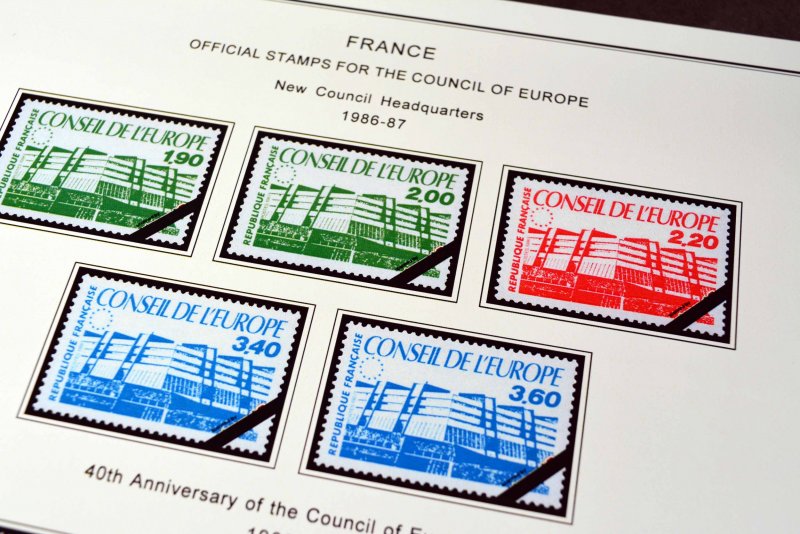 COLOR PRINTED FRANCE 1941-1999 SEMI-POSTALS + STAMP ALBUM PAGES (87 ill. pages)