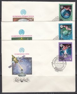 Russia Scott 4665-9 FDC - Intercosmos Space Program