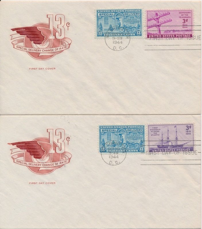 Lot of 5 #E17 13c Special Delivery House of Farnum cachet First Day covers combo