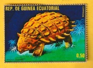 EQUATORIAL GUINEA SCOTT#7881 1978 AKYLOSAUR - USED/H