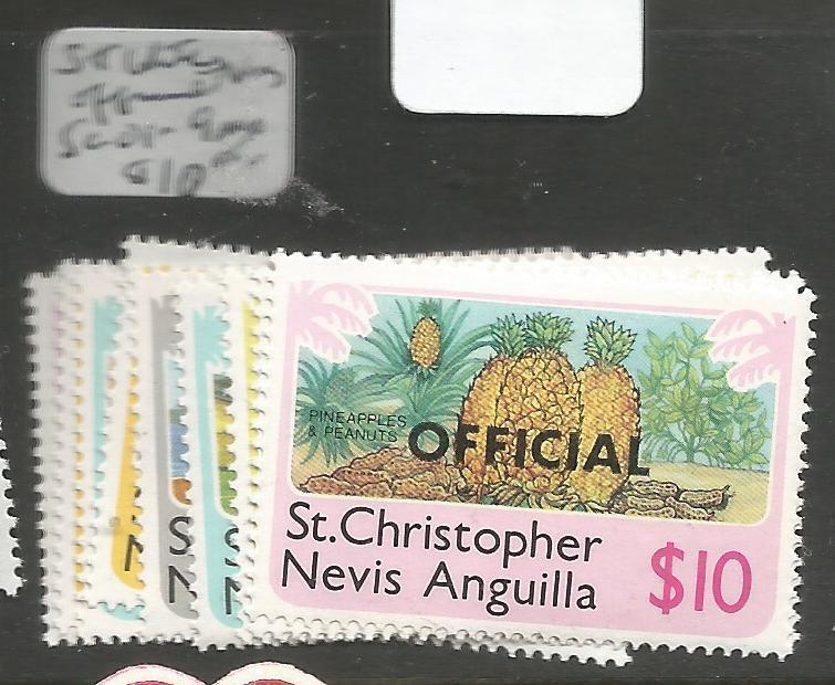 St Kitts & Nevis Official SC O1-9 MNH (1cuq)