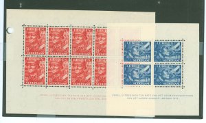 Netherlands #B144a-B145a  Souvenir Sheet