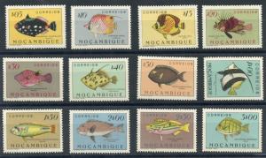 MOZAMBIQUE FISH SCOTT#332/355 MINT  EXTREMELY LIGHT HINGED