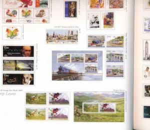 IRELAND 2005 IRISH STAMP YEAR BOOK SPECIAL LEATHERBOUND