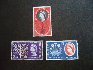 Stamps - Great Britain - Scott# 379-381 - Used Set of 3 Stamps