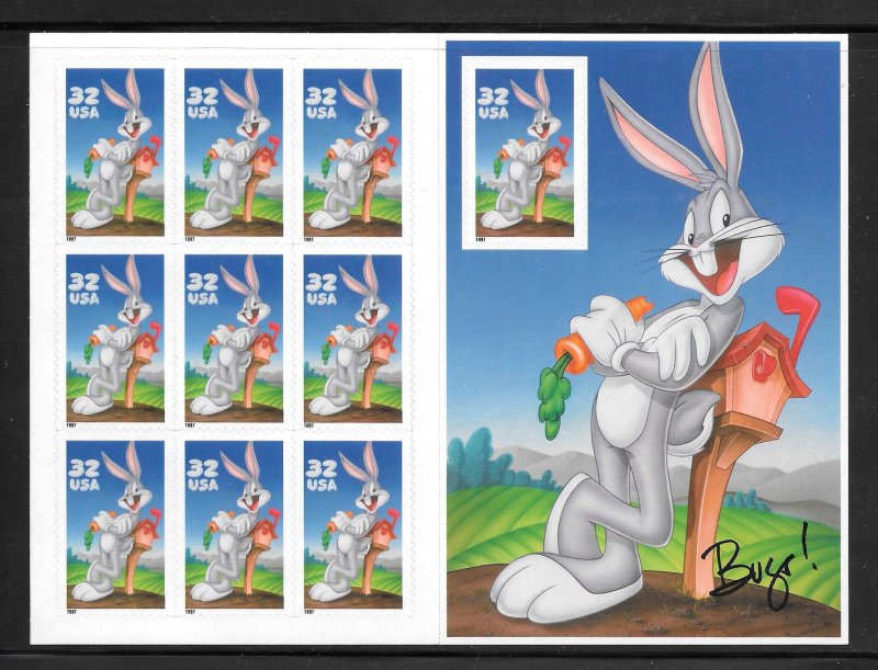 #3137 MNH 32¢ Bugs Bunny Sheet (((Stock Photo)))