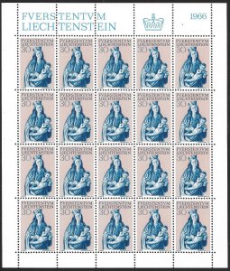 LIECHTENSTEIN (80) All different Sheets of stamps ALL Mint Never Hinged