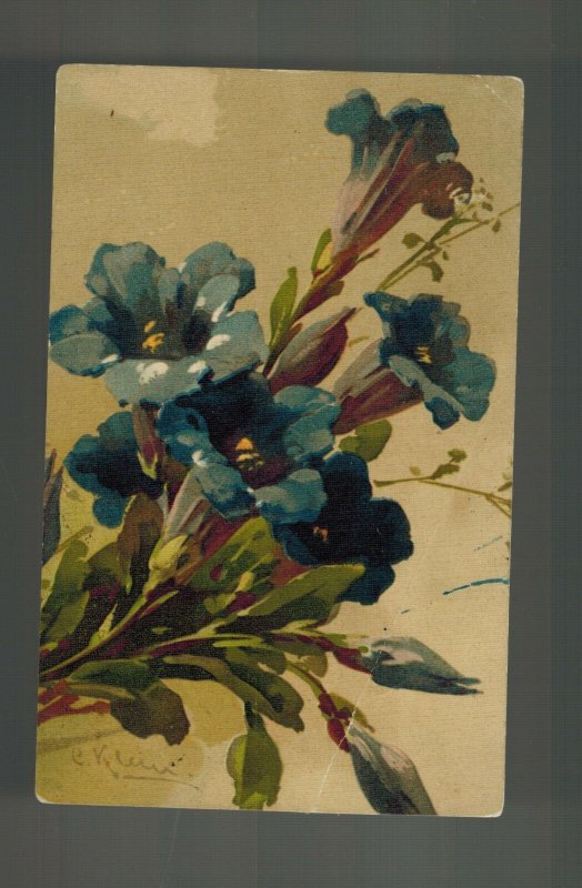 1917 Russia Real Picture Postcard Cover Flowers