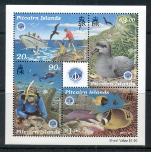 Pitcairn Is 1998 Marine Life, Intl. Year of the Oceans MS MUH